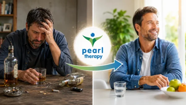 Pearl Therapy alkol bağımlılığı tedavisi ve terapisi ile alkolden kurtulma sürecini, alkol bağımlılığından sağlıklı ve huzurlu yaşama dönüşümü gösteren Holistik Master Terapi görseli