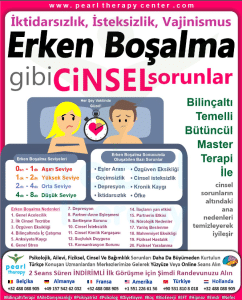 Erken boşalma tedavisi, bilinçaltı temelli holistik terapi, online ve yüz yüze seans imkânı, çift terapisi, cinsel sağlık desteği ve güvenilir uzman kadro ile Pearl Therapy Center.