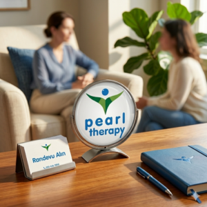 Türkçe konuşan uzman klinik psikolog desteğini anlatan, güven veren, modern, sıcak ama profesyonel bir terapi merkezi görseli. Online ve yüz yüze desteği çağrıştırabilir. ALT TEXT: psikolog randevusu al online ve yüz yüze Türkçe uzman klinik psikolog desteği Pearl Therapy CenterTürkçe konuşan uzman klinik psikolog desteğini anlatan, güven veren, modern, sıcak ama profesyonel bir terapi merkezi görseli. Online ve yüz yüze desteği çağrıştırabilir. ALT TEXT: psikolog randevusu al online ve yüz yüze Türkçe uzman klinik psikolog desteği Pearl Therapy Center