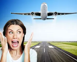 Le support visuel de Pearl Therapy pour la phobie de l'avion représente l'objectif d'un voyage plus calme et plus libre dans le processus thérapeutique de la peur de l'avion.