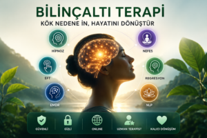 Sorunların Belirtilerine Değil, Kök Nedenlerine Odaklanın Bilinçaltı farkındalık terapi kişisel dönüşüm görseli